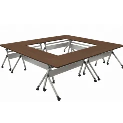 At Work Flip Top Training Tables - Set of Six - 60