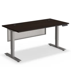 At Work Height Adjustable Standing Desk with Modesty Panel - 60"Wx30"D