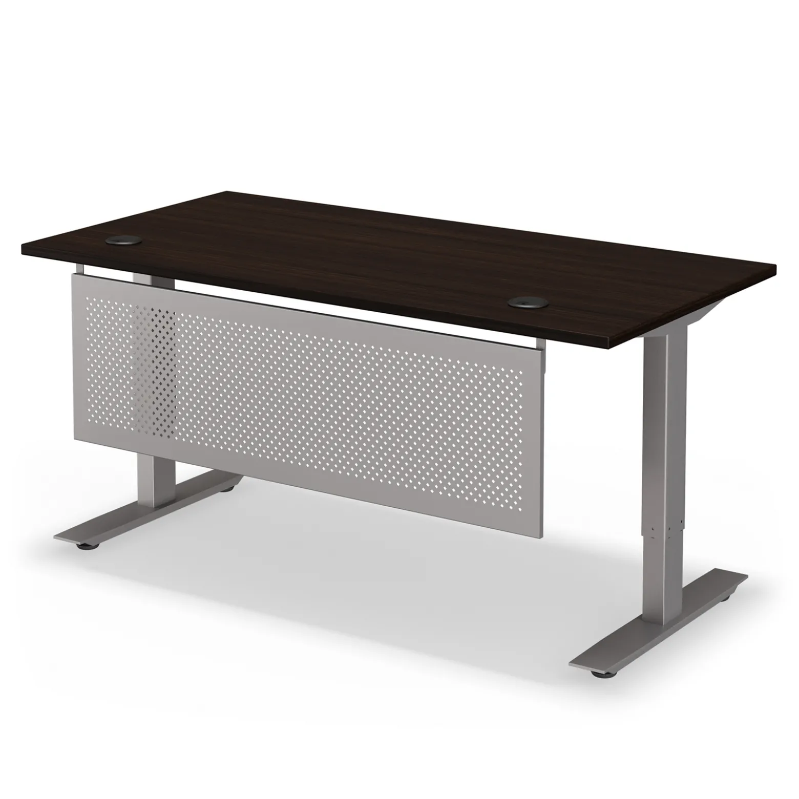 At Work Height Adjustable Standing Desk with Modesty Panel - 60"Wx30"D