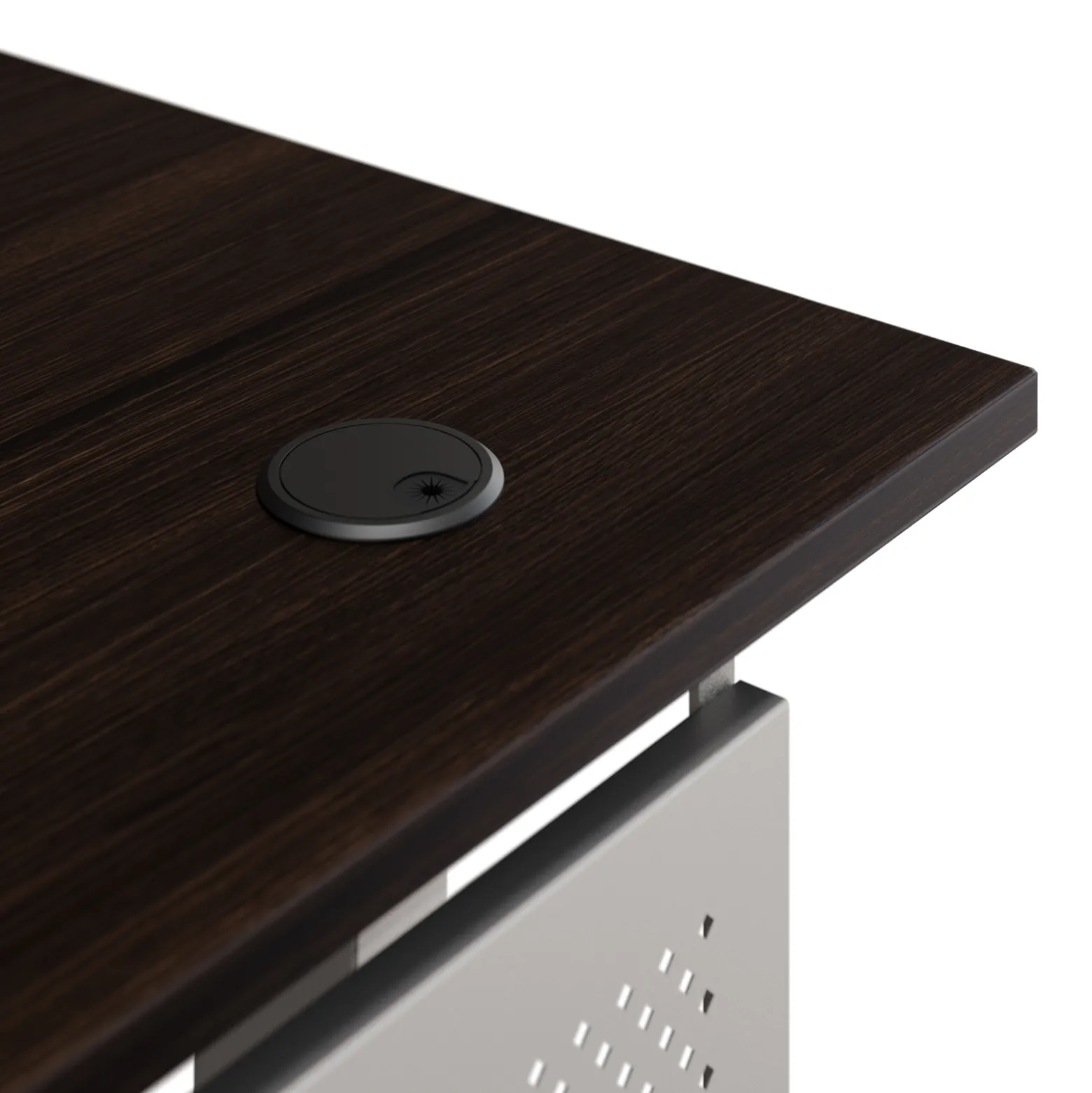At Work Height Adjustable Standing Desk with Modesty Panel - 60"Wx30"D