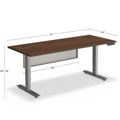 At Work Height Adjustable Standing Desk with Modesty Panel - 71