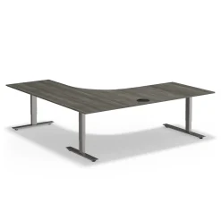 At Work Height Adjustable Right L-Shaped Standing Desk - 71