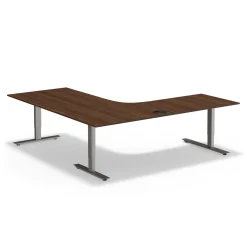 At Work Height Adjustable Left L-Shaped Standing Desk - 71