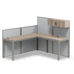 At Work L-Shaped Cubicle Workstation - 72