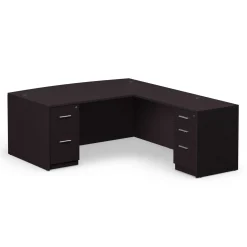At Work Reversible Bowfront L-Shaped Desk - 71