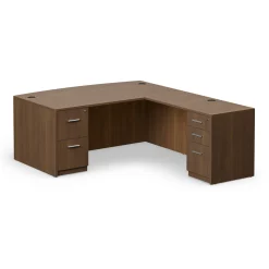 At Work Reversible Bowfront L-Shaped Desk - 71