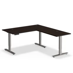 At Work Reversible Height Adjustable L-Shaped Standing Desk - 60