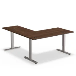 At Work Reversible Height Adjustable L-Shaped Standing Desk - 60
