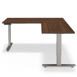 At Work Reversible Height Adjustable L-Shaped Standing Desk - 60