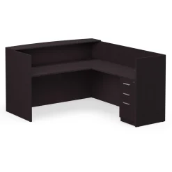 At Work Reversible L-Shaped Reception Desk - 71"W x 30"D