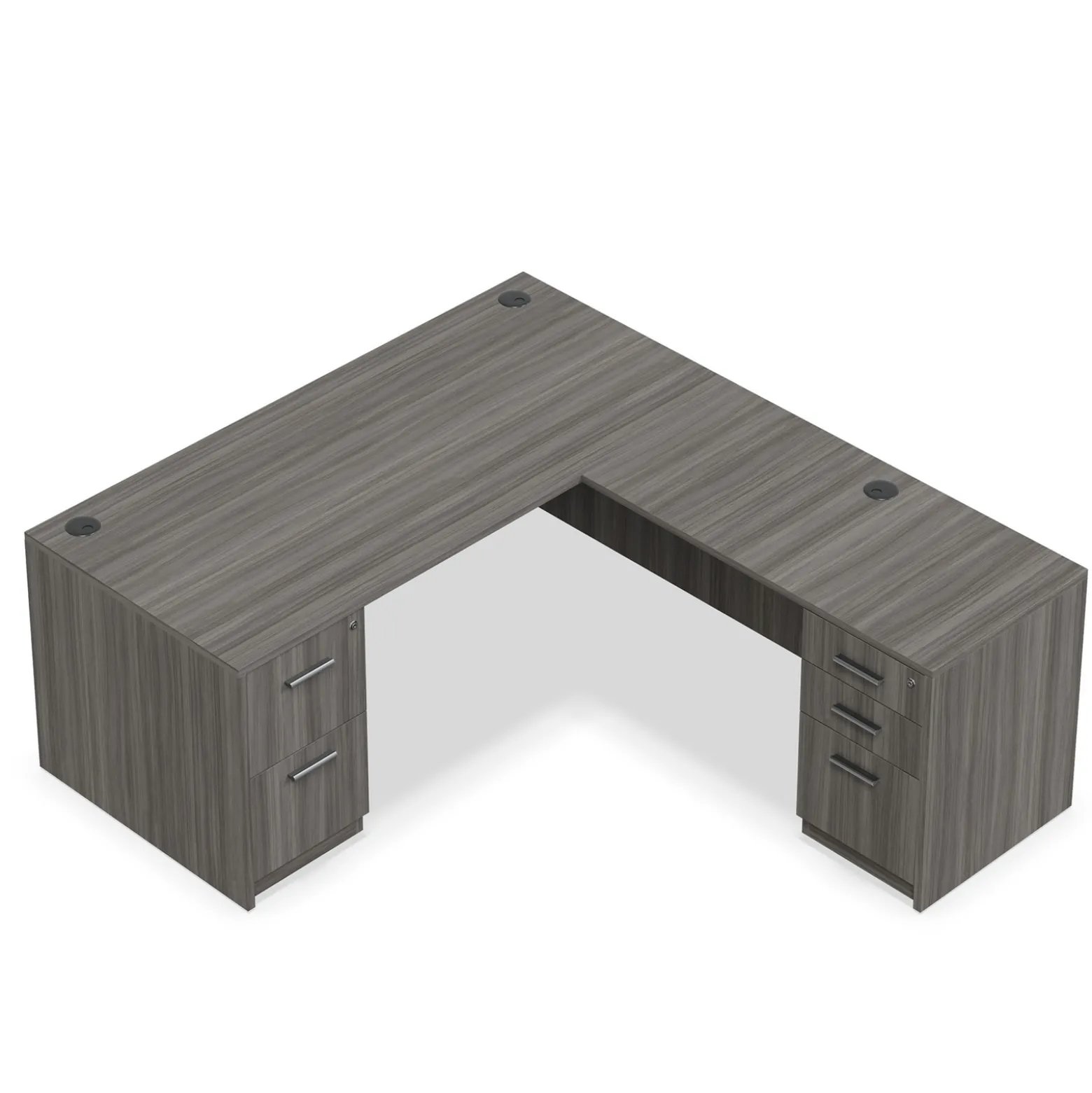 At Work Reversible L-Shaped Desk - 71"W x 83"D