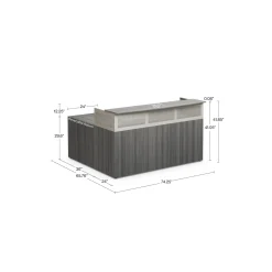 At Work Reversible L-Shaped Reception Desk - 75