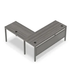 At Work Reversible L-Shaped Desk with Modesty Panel - 72