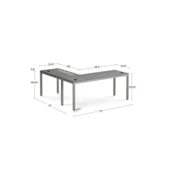 At Work Reversible L-Shaped Desk - 72