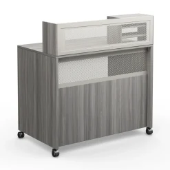 At Work Standing Height Mobile Reception Desk - 48"W x 30"D