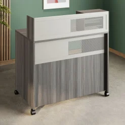 At Work Standing Height Mobile Reception Desk - 48