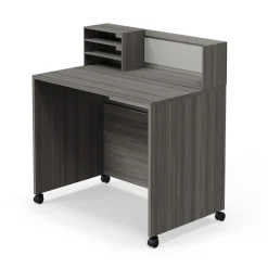 At Work Standing Height Mobile Reception Desk - 48