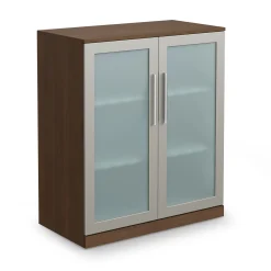 At Work Storage Cabinet with Glass Doors - 36'W x 19