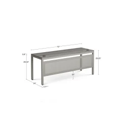 At Work Writing Desk with Modesty Panel - 72