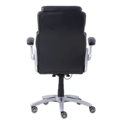 Avanti Faux Leather Executive Office Chair with Flip Arms