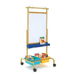 Bamboo Deluxe Chart Stand with Vibrant Tubs