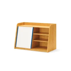 Bamboo Write and Store Shelf w/Board - 45.5