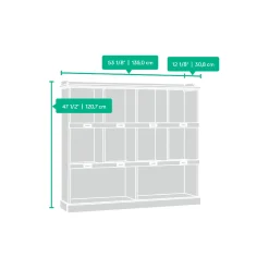 Barrister Lane Bookcase with 10 Cubbyholes- 47.5
