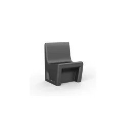 Behavioral Health Armless Chair with Ballast Door