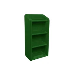 Behavioral Health 4-Shelf Wall-Mounted Bookcase