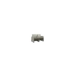 Behavioral Health Vinyl Double Guest Chair with Upholstered Arms