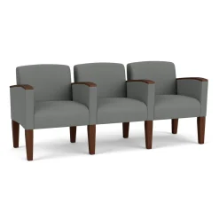 Belmont Solid Fabric Three Seater with Center Arms