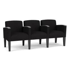 Belmont Solid Fabric Three Seater with Center Arms