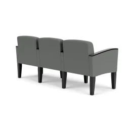 Belmont Solid Fabric Three Seater with Center Arms
