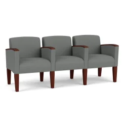 Belmont Solid Fabric Three Seater with Center Arms