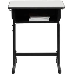 Billie Height Adjustable Student Desk with Open Book Box