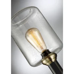 Black Metal Uplight Floor Lamp - 63