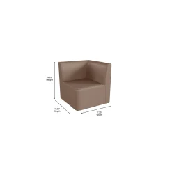 Bright Beginnings 1 Seat Corner Chair in Vinyl