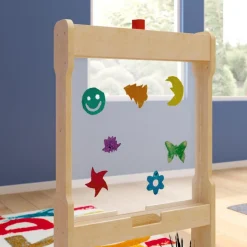 Bright Beginnings Double Sided Wooden Free-Standing STEAM Easel
