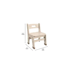 Bright Beginnings Set of 2 Wooden Classroom Chair 9H