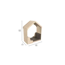 Bright Beginnings Wooden Quiet Corner Padded Reading Nook