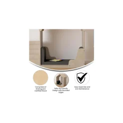 Bright Beginnings Wooden Quiet Corner Padded Reading Nook