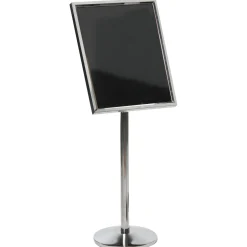 Broadcasters Chrome Standing Sign Holder - 20"W x 24"D