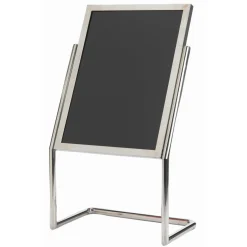 Broadcasters Neon Markerboard Menu/Poster - Chrome Frame