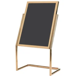 Broadcasters Neon Markerboard Menu/Poster - Brass Frame