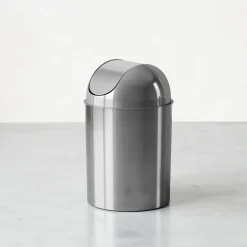 Brushed Trash Can