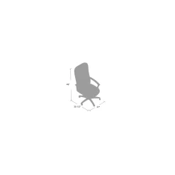Burke Bonded Leather High Back Adjustable Chair