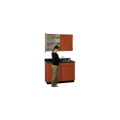 Cabinet with Right Hand Sink and Wall Cabinet - 36