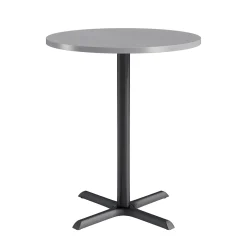 Café au lait Bar Height Round Table with X-Base - 36