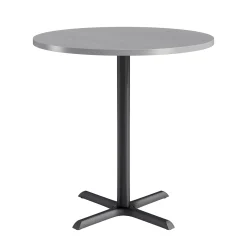 Café au lait Bar Height Round Table with X-Base - 48"W