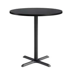 Café au lait Bar Height Round Table with X-Base - 48"W